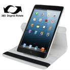 360 Degree Rotation Leather Case with Holder for iPad mini 1 / 2 / 3 (White) - 1