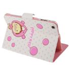 Puppy Red Series Lovely Girls Pattern Magnetic Horizontal Flip Leather Case with Holder for iPad mini 1 / 2 / 3 - 4