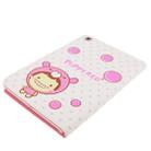 Puppy Red Series Lovely Girls Pattern Magnetic Horizontal Flip Leather Case with Holder for iPad mini 1 / 2 / 3 - 6