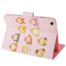 Puppy Red Series Fighting Girls Pattern Magnetic Horizontal Flip Leather Case with Holder for iPad mini 1 / 2 / 3 - 4