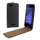 Vertical Flip Magnetic Button Leather Case for Sony Xperia E3 / D2203 - 1