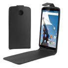 Vertical Flip Magnetic Button PU Leather Case for Google Nexus 6 - 1