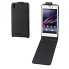 Vertical Flip Leather Case for Sony Xperia T3 / M50W(Black) - 1