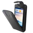 Vertical Flip Magnetic Button Leather Case for Huawei Y330 - 1