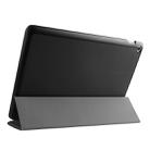 Custer Texture Horizontal Flip Leather Case with 3-folding Holder for ASUS ZenPad 10 / Z300(Black) - 1