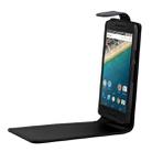 Vertical Flip Magnetic Buckle PU Leather Case for Google Nexus 5X(Black) - 4