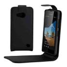 Vertical Flip Magnetic Buckle PU Leather Case for Microsoft Lumia 550(Black) - 1