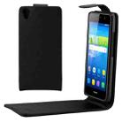 For Huawei  Y6 Vertical Flip Magnetic Buckle PU Leather Case(Black) - 1