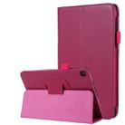 Litchi Texture Horizontal Flip Solid Color Leather Case with Holder for Lenovo TAB 2 A10-30 X30F & TAB 2 A10-70F, 10.1 inch(Magenta) - 1