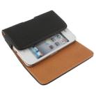 Universal Mobile Phone Leather Case / Bag with Clip for iPhone , Size: 120 x 60 x 25mm(Black) - 3