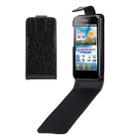 Crocodile Texture Vertical Flip Leather Case for LG Optiums / P970(Black) - 1