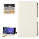 Horizontal Flip Leather Magnetic Buckle Case for Sony Xperia Z2 / L50w (White) - 1