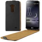 Vertical Flip Leather Magnetic Buckle Case for LG G Flex (Black) - 1