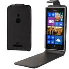 Vertical Flip Soft Leather Case for Nokia Lumia 925(Black) - 1