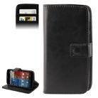 Crazy Horse Texture Leather Case with Credit Card Slot & Holder for Motorola Moto X / Nexus X / X Phone (Black) - 1