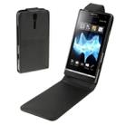 High Quality Leather Case for Sony Xperia S / LT26i(Black) - 1