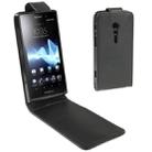 Vertical Flip Holster for Sony Xperia ion LT28i (Black) - 1