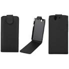 Vertical Flip Soft Leather Case for Sony Xperia Z / Yuga C6603(Black) - 1