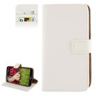 Crazy Horse Texture Leather Case with Credit Card Slot & Holder for LG Optimus G2 / D801 / F320 / F340L / LS980  (White) - 1