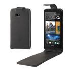 Vertical Flip Leather Case for HTC Desire 600  (Black) - 1