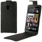 Vertical Flip Leather Case for HTC Desire 700 (Black) - 1