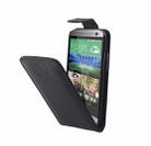 Vertical Flip Leather Case for HTC One Mini 2(Black) - 1