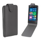 Vertical Flip Magnetic Snap Leather Case for Nokia Lumia 1020(Black) - 1