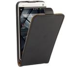 Vertical Flip Leather Case for HTC One / M7  (Black) - 1