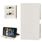 Crazy Horse Texture Leather Case with Credit Card Slot & Holder for HTC One Max / T6 / 809d (White) - 1