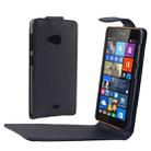 Vertical Flip Magnetic Button Leather Case for Microsoft Lumia 535 - 1