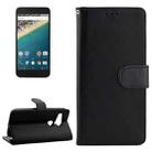 Crazy Horse Texture Horizontal Flip Leather Case with Holder & Card Slots & Wallet & Photo Frame for Google Nexus 5X(Black) - 1