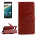 Crazy Horse Texture Horizontal Flip Leather Case with Holder & Card Slots & Wallet & Photo Frame for Google Nexus 5X(Brown) - 1