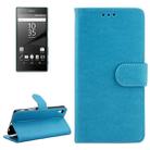 Crazy Horse Texture Horizontal Flip Leather Case with Holder & Card Slots & Wallet & Photo Frame for Sony Xperia Z5 / E6603 / E6653 / E6633 / E6683(Blue) - 1