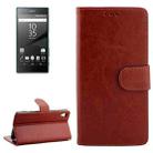 Crazy Horse Texture Horizontal Flip Leather Case with Holder & Card Slots & Wallet & Photo Frame for Sony Xperia Z5 / E6603 / E6653 / E6633 / E6683(Brown) - 1