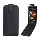 For HTC Desire 601 / Zara Vertical Flip Magnetic Snap Leather Case(Black) - 1