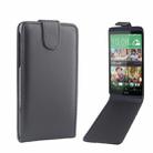 For HTC Desire 816 Vertical Flip Magnetic Snap Leather Case(Black) - 1