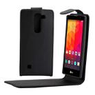 For LG G4 mini Nappa Texture Vertical Flip Magnetic Snap Leather Case(Black) - 1