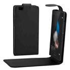 For Huawei  P8 Lite Nappa Texture Vertical Flip Magnetic Snap Leather Case(Black) - 1