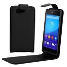 Nappa Texture Vertical Flip Magnetic Snap Leather Case for Sony Xperia Z4 Compact / mini(Black) - 1