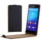 Vertical Flip Magnetic Button Leather Case for Sony Xperia Z4 - 1