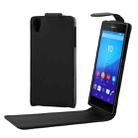 Vertical Flip Magnetic Button Leather Case for Sony Xperia Z4 - 1