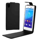 Vertical Flip Magnetic Button Leather Case for Sony Xperia M4 Aqua - 1