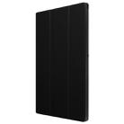 Karst Texture Horizontal Flip Solid Color Leather Case with Three-Folding Holder for Sony Xperia Z4(Black) - 4