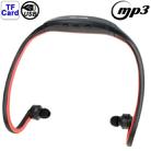 Neck-style Sport MP3 Earphone with TF Card Slot, Music Format: MP3 / WMA / WAV(Red) - 1