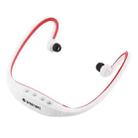 Sport MP3 Player Headset with TF Card Reader Function, Music Format: MP3 / WMA (White + Red) - 1