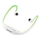 Sport MP3 Player Headset with TF Card Reader Function, Music Format: MP3 / WMA (White + Green) - 1