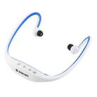 Sport MP3 Player Headset with TF Card Reader Function, Music Format: MP3 / WMA (White + Blue) - 1