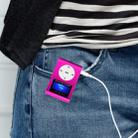 TF / Micro SD Card Slot MP3 Player with LCD Screen, Metal Clip(Magenta) - 3