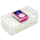 TF / Micro SD Card Slot MP3 Player with LCD Screen, Metal Clip(Magenta) - 10