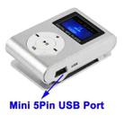 TF / Micro SD Card Slot MP3 Player with LCD Screen, Metal Clip(Silver) - 6